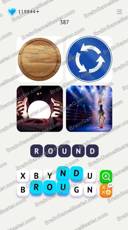 Answers to the game Word Travel: Pics 4 Word at level 381, 382, 383, 384, 385, 386, 387, 388, 389, 390 of the game