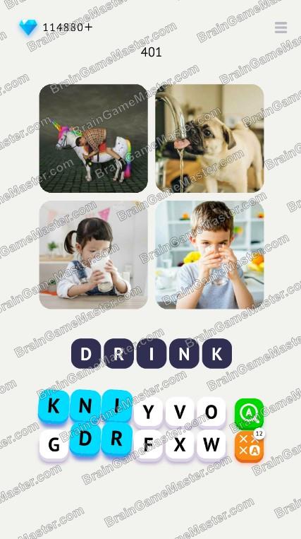 Answers to the game Word Travel: Pics 4 Word at level 401, 402, 403, 404, 405, 406, 407, 408, 409, 410 of the game