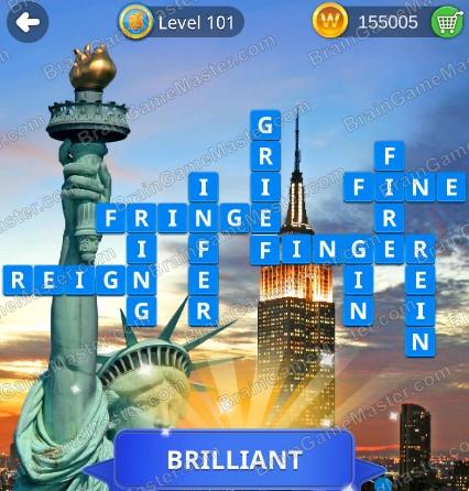 The answer to level 101, 102, 103, 104, 105, 106, 107, 108, 109 and 110 is Wordmonger : collectible word game