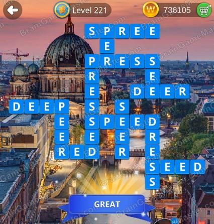 The answer to level 221, 222, 223, 224, 225, 226, 227, 228, 229 and 230 is Wordmonger : collectible word game