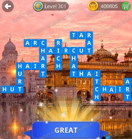 The answer to level 301, 302, 303, 304, 305, 306, 307, 308, 309 and 310 is Wordmonger : collectible word game