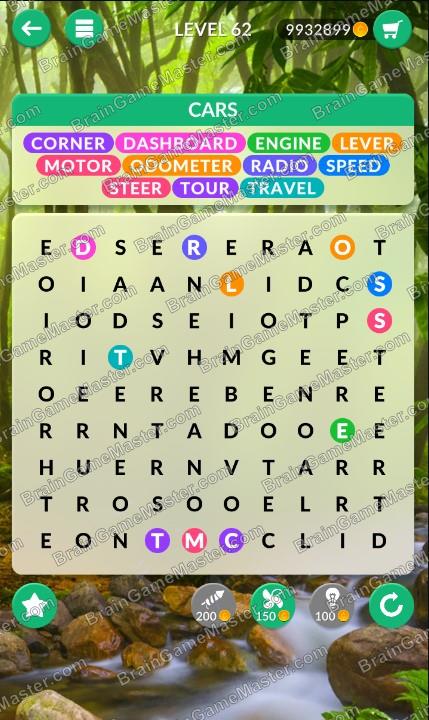 WordPscape Search answers at levels 61, 62, 63, 64, 65, 66, 67, 68, 69, 70