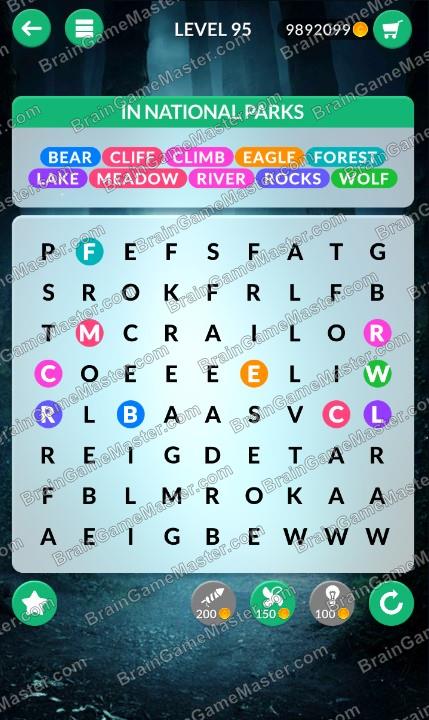 WordPscape Search answers at levels 91, 92, 93, 94, 95, 96, 97, 98, 99, 100