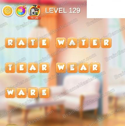 Word Bakery 2021 Level 121, 122, 123, 124, 125, 126, 127, 128, 129 and 130 Game Answers