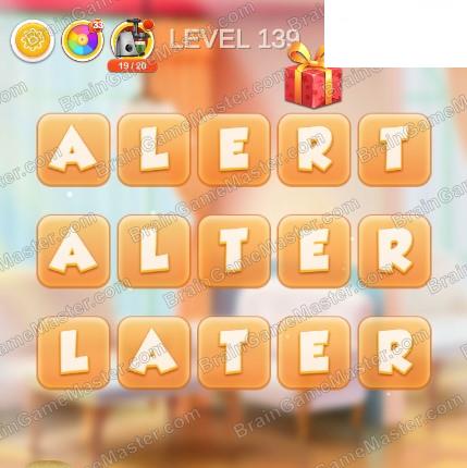Word Bakery 2021 Level 131, 132, 133, 134, 135, 136, 137, 138, 139 and 140 Game Answers