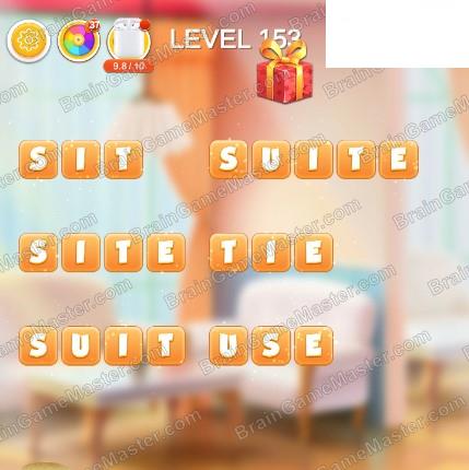 Word Bakery 2021 Level 151, 152, 153, 154, 155, 156, 157, 158, 159 and 160 Game Answers