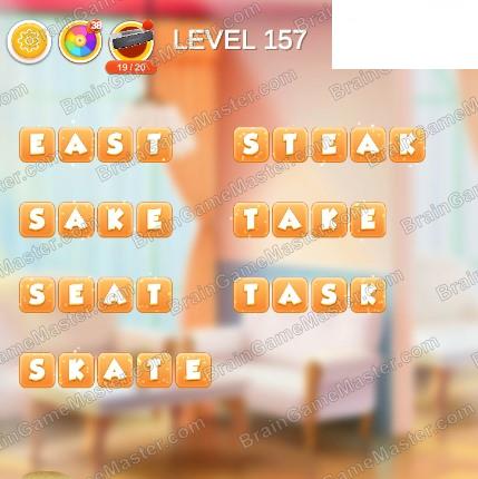 Word Bakery 2021 Level 151, 152, 153, 154, 155, 156, 157, 158, 159 and 160 Game Answers