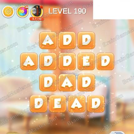 Word Bakery 2021 Level 181, 182, 183, 184, 185, 186, 187, 188, 189 and 190 Game Answers