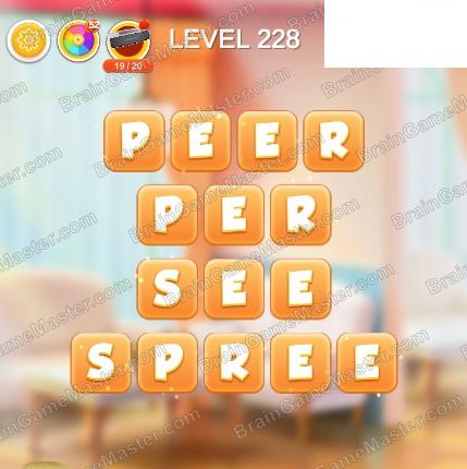 Word Bakery 2021 Level 221, 222, 223, 224, 225, 226, 227, 228, 229 and 230 Game Answers