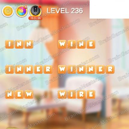 Word Bakery 2021 Level 231, 232, 233, 234, 235, 236, 237, 238, 239 and 240 Game Answers