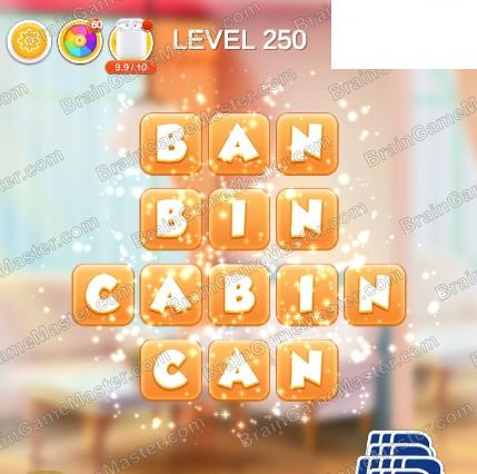 Word Bakery 2021 Level 241, 242, 243, 244, 245, 246, 247, 248, 249 and 250 Game Answers