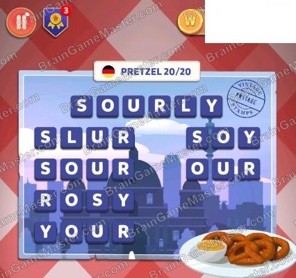 The answer to game is Wordelicious: Food & Travel - GERMANY - 1 to 100 level