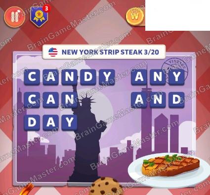 The answer to game is Wordelicious: Food & Travel - USA - 1 to 100 level