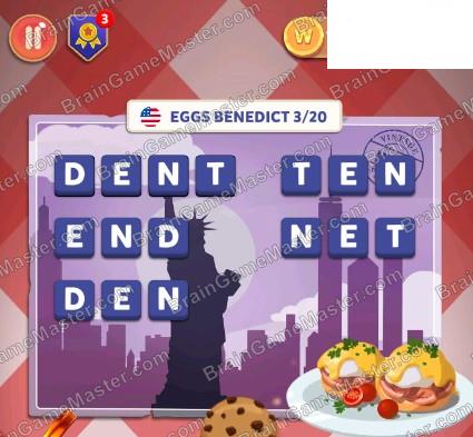The answer to game is Wordelicious: Food & Travel - USA - 1 to 100 level