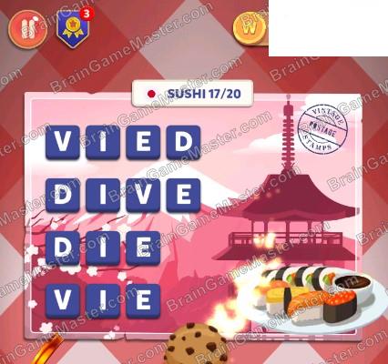 The answer to game is Wordelicious: Food & Travel - JAPAN - 1 to 100 level