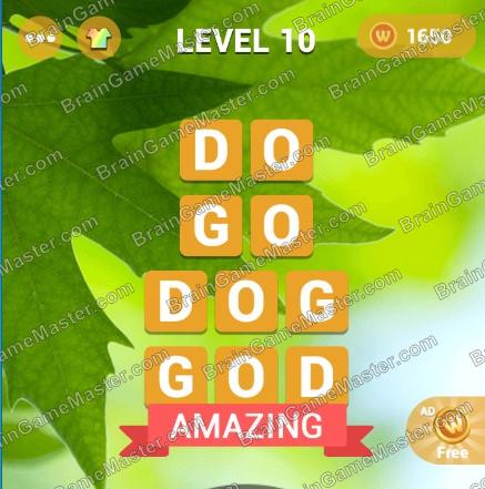 WordsMania - free word games for meditation game answers to 1, 2, 3, 4, 5, 6, 7, 8, 9, 10 level