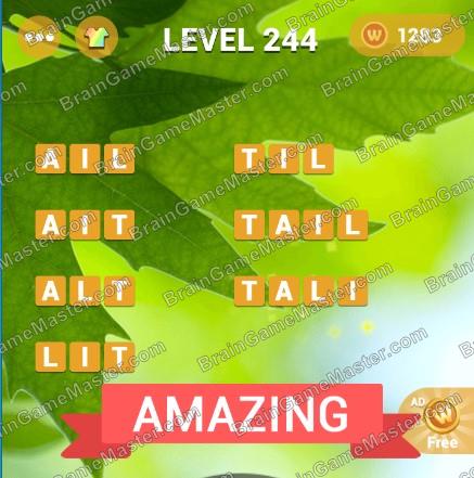 WordsMania - free word games for meditation game answers to 241, 242, 243, 244, 245, 246, 247, 248, 249, 250 level