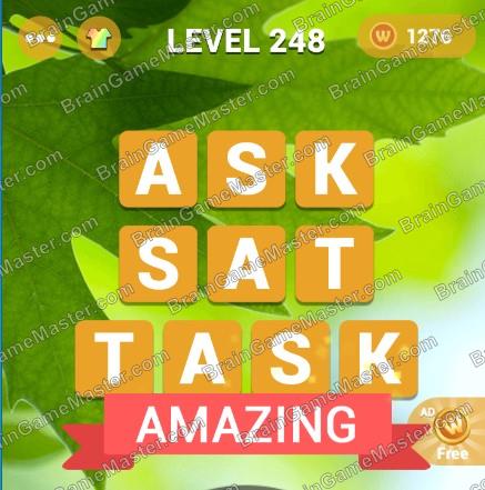 WordsMania - free word games for meditation game answers to 241, 242, 243, 244, 245, 246, 247, 248, 249, 250 level