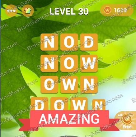 WordsMania - free word games for meditation game answers to 21, 22, 23, 24, 25, 26, 27, 28, 29, 30 level