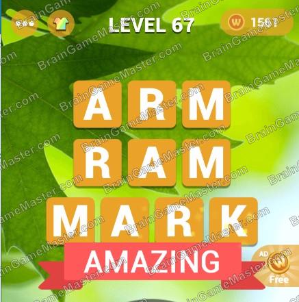 WordsMania - free word games for meditation game answers to 61, 62, 63, 64, 65, 66, 67, 68, 69, 70 level